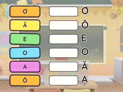 BÉ HÃY KÉO THẢ NHỮNG CHỮ CÁI GIỐNG NHAU