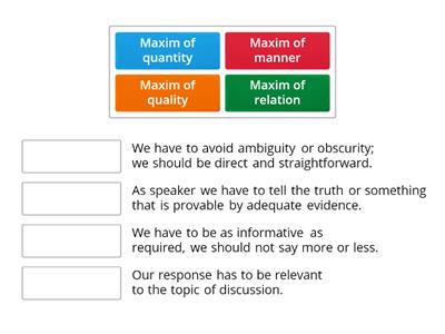 Module 4.2: Content 1 - Pragmatics (Grice's Maxims)