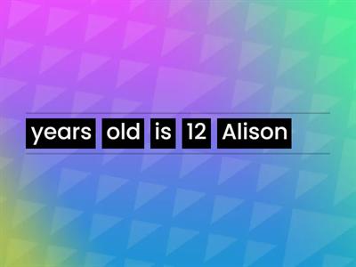 TO BE - VERBO ESSERE