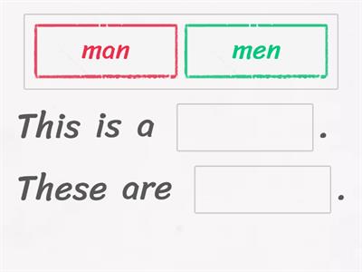 Irregular plural nouns