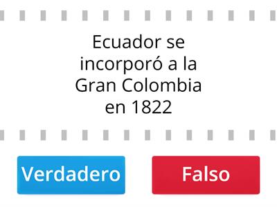 EL ECUADOR EN LA GRAN COLOMBIA # 28