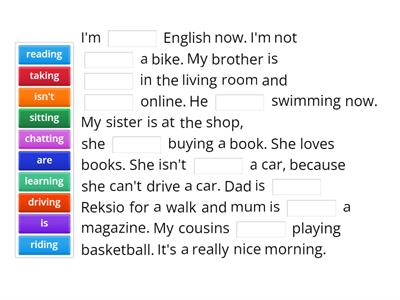 Present continuous Brainy 4 Unit 8 lesson 2