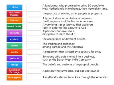 Explorers and Dutch colony - Chapter 2 Lessons 3-4