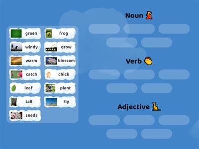 Spring Noun/Verb/Adjective (Dance, Clap, or Jump)