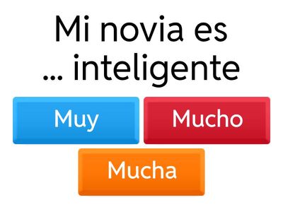 ¿Muy o mucho?