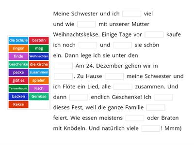 Mein Lieblingsfest ist Weihnachten