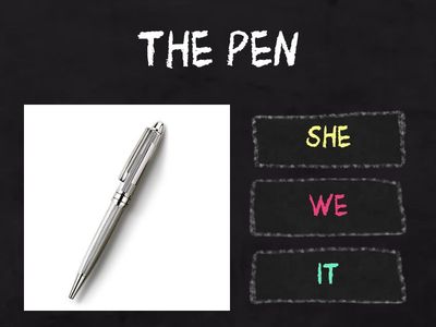 Pronomi soggetto SCEGLI IN BASE ALLE IMMAGINI