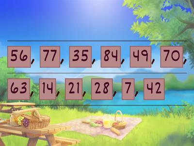 7 times table sequence