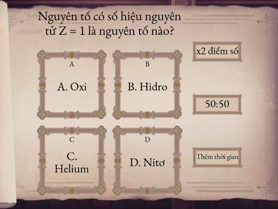 bảng tuần hoàn nguyên tố hóa học