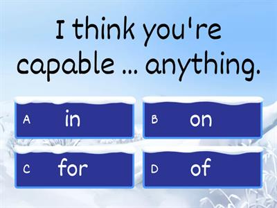 Prepositions Review B2 (ЦТ)