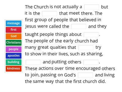 The importance of the church!