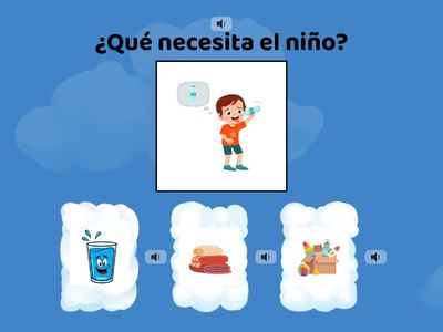 ¡El juego de las pistas! Ayuda a elegir la opción correcta para cada caso.