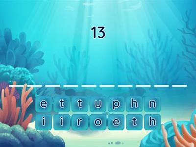 Ordinal numbers 1-20