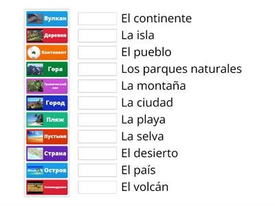 Palabras de geografia