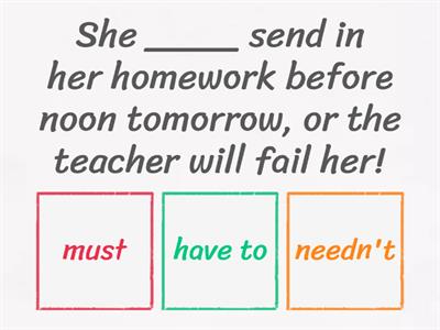 FCE Modals of Obligation, Necessity, Permission & Advice