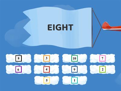 Match the numbers from 1 to 10