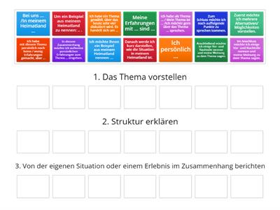 Redemittel Präsentation