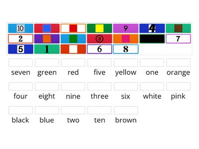 Colours and numbers