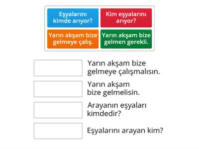 Cümle Anlam Eşleştirme 2