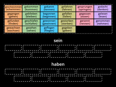 Haben oder sein? Perfektformen im Deutschen