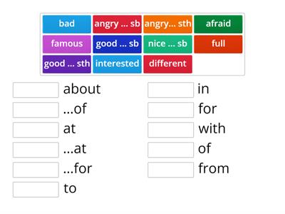 adjective + preposition