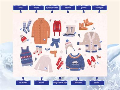 Winter clothes: vocabulary 