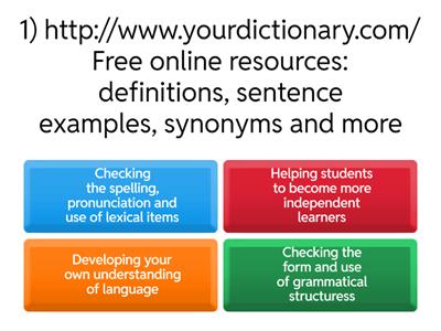 TKT Module 2: Consulting reference resources to help in language preparation