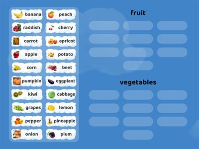 fruit and vegetables