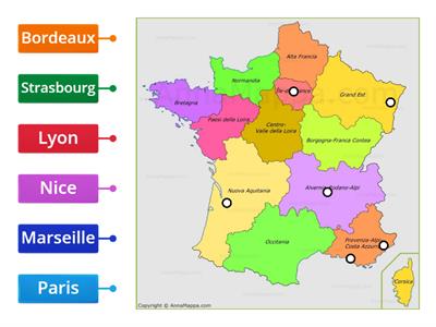 Les villes françaises