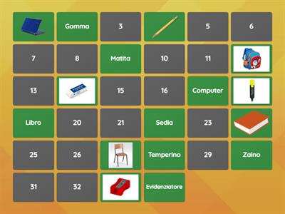 MEMORY: oggetti di scuola