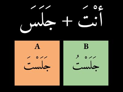 تَصْرِيفُ الأَفْعَالِ