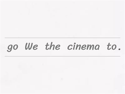  Word order (Present Simple +)