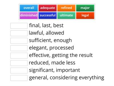 ESL 28 Flashcards: Adjectives