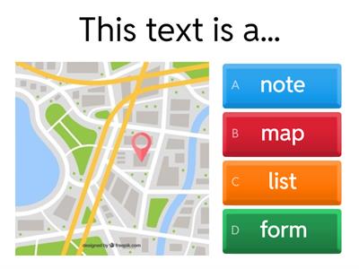 Entry 2 Text Type Reading Quiz
