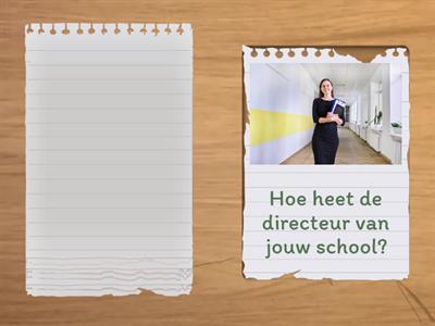 Gesprekken voeren A1 | thema: op school