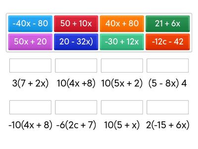  Distributive Property Math