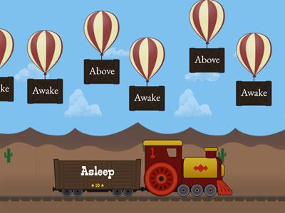 Antonyms Balloon Pop