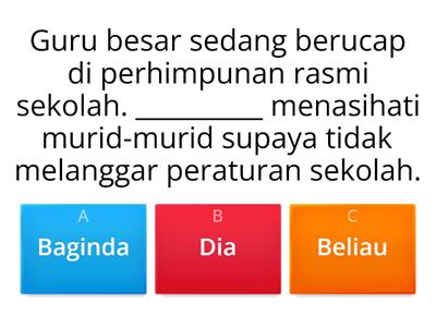  KATA GANTI NAMA DIRI - Std_4/5/6