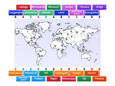 Jezera i rijeka svijeta