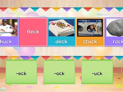 Word Families:  -eck, -ock, -uck