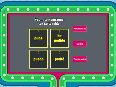 Verbos irregulares del presente indicativo 