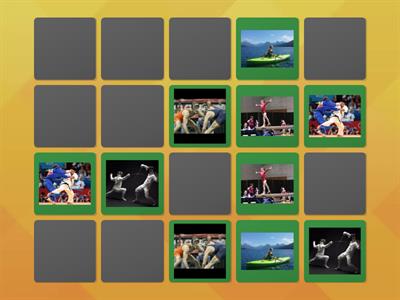 Level 1 Olympic sports (Memory card game)