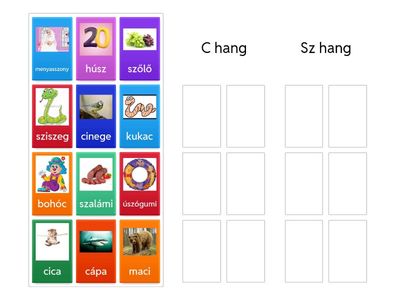 C-Sz auditív differenciálás