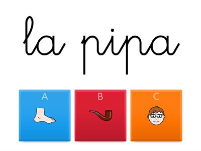 Lectura comprensiva de palabras