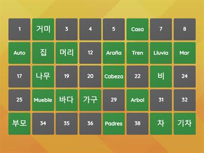Vocabulario 한국어 I.