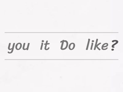 Interrogative questions in present simple