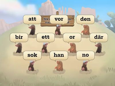 Vilka ord finns på riktigt?