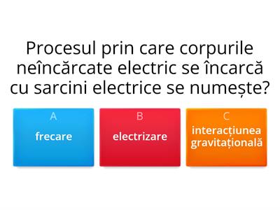 Electrizarea - reactualizarea cunoștințelor 