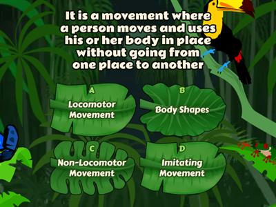 Non-Locomotor and Body parts- Grade 1