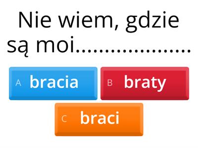 Mianownik rodzaj męskoosobowy liczba mnoga